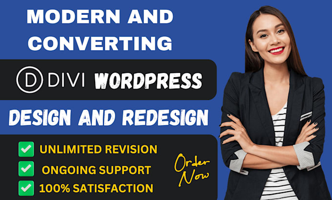 Gig Preview - Create divi wordpress website, build wordpress divi and redesign divi website