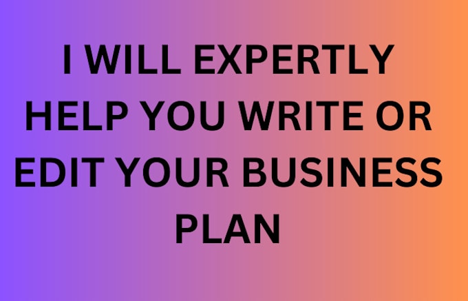 Bestseller - write you an outstanding business plan