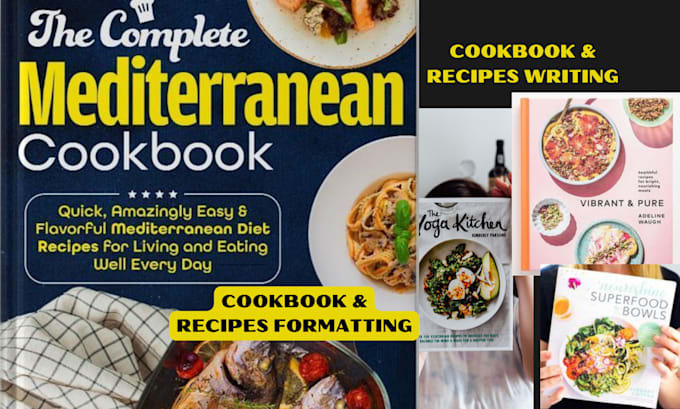 Gig Preview - Be your cookbook writer, recipes writer, do cookbook formatting for amazon kdp