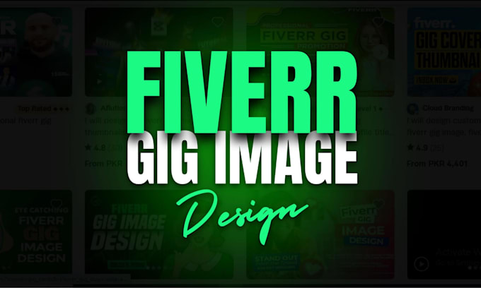 Gig Preview - Design eye catchy fiverr gig image and fiverr gig thumbnail picture cover