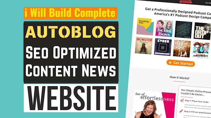 Gig Preview - Create an automated news website for any niche, autoblog for passive income