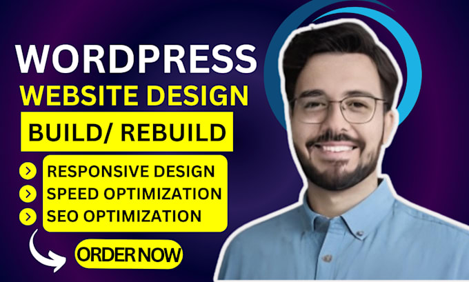 Gig Preview - Build wordpress website development, business website or wordpress blog website