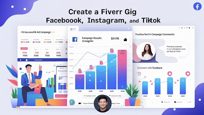 Gig Preview - Create facebook instagram tiktok ads