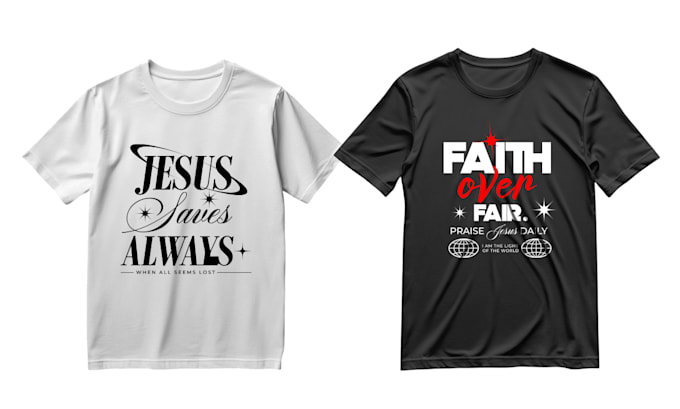 Bestseller - do unique custom urban typography christian t shirt design