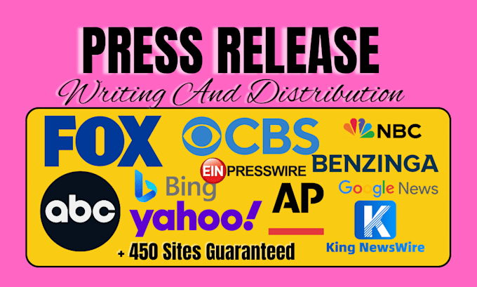 Gig Preview - Write and distribute crypto press release, yahoo press release, submit pr