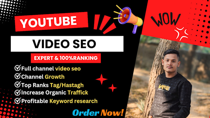 Gig Preview - Do best youtube channel SEO and video promotion