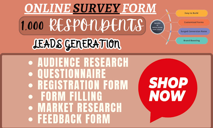 Gig Preview - Collect online survey participants to complete the online survey form