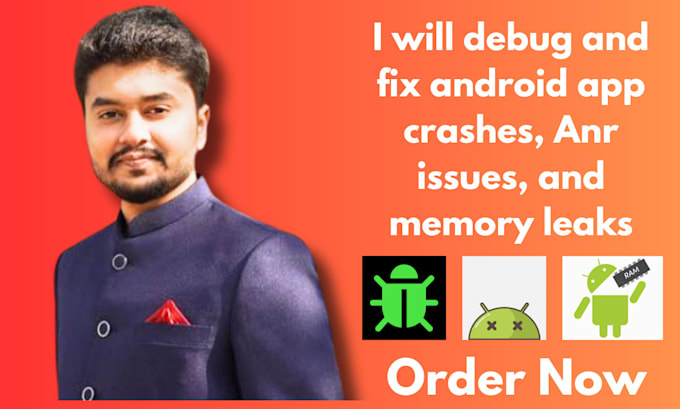 Gig Preview - Debug and fix android app crashes, anr issues, and memory leaks