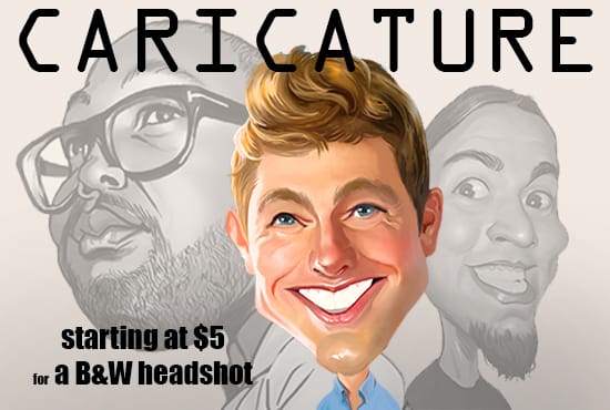 Gig Preview - Draw professional caricature for you