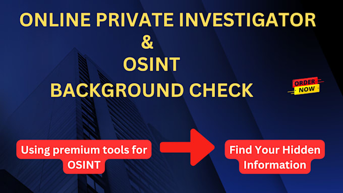 Gig Preview - Be your private investigator, osint and digital forensic expert