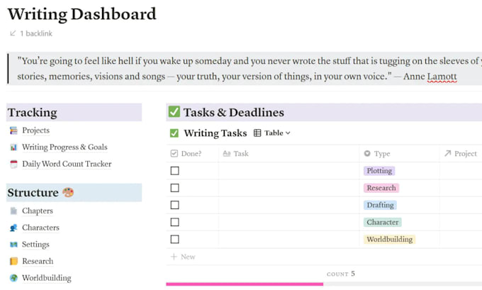 Gig Preview - Create custom notion template notion database notion