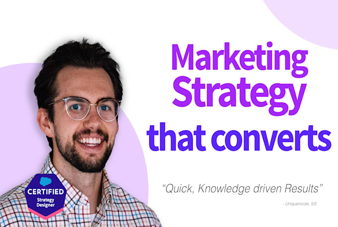 Gig Preview - Develop a comprehensive marketing strategy