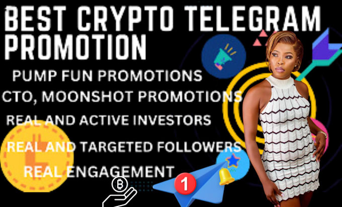 Gig Preview - Telegram promotion to 100x token sales sol memecoin promotion telegram marketing