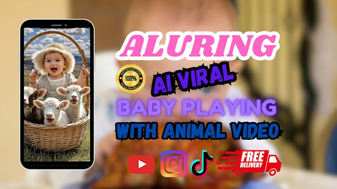 Bestseller - create engaging hybrid animal and ai baby videos for tiktok and youtube