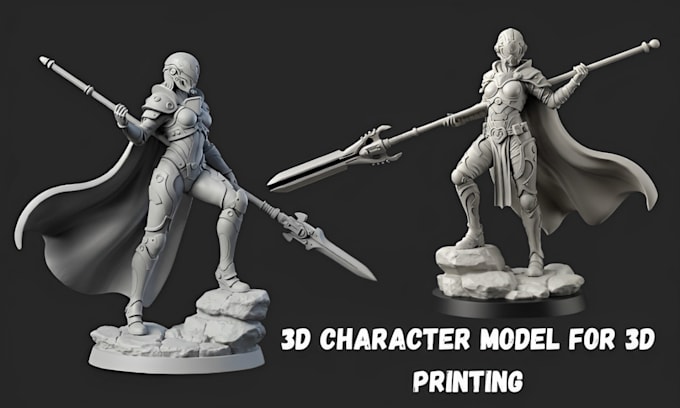 Gig Preview - Sculpt 3d character model, action figure, 3d toy, 3d mini figure for 3d printing