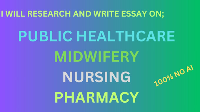 Gig Preview - Do nursing, midwifery, and public health content