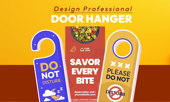 Gig Preview - Design a custom door hanger or flyer