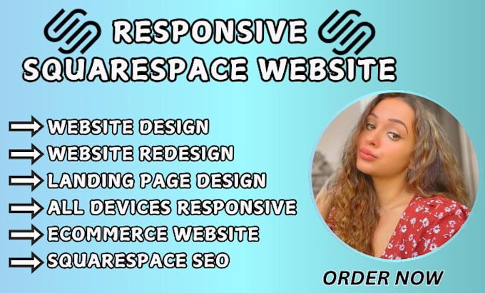 Gig Preview - Build squarespace website design squarespace ecommerce seo redesign squarespace