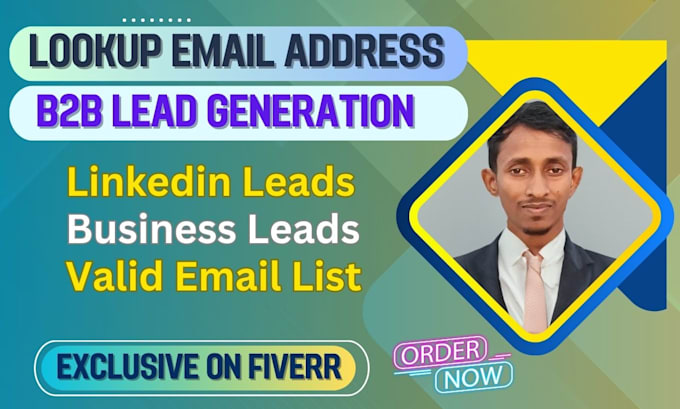 Gig Preview - Lookup email addresses and phone numbers for b2b leads