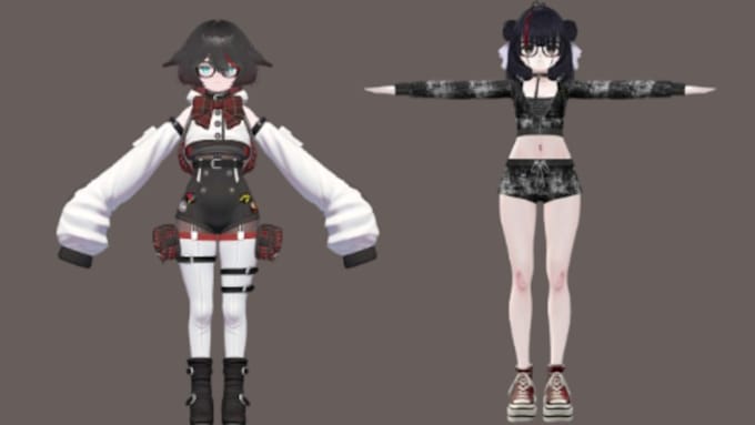 Gig Preview - Do custom  vr chat avatar furry avatar vr character vtuber model for games video