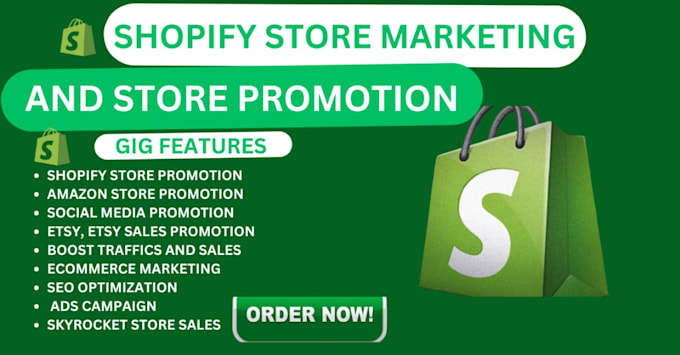 Gig Preview - Boost shopify sales promote shopify dropshipping store etsy amazon to get sales