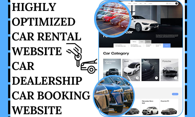 Gig Preview - Build car rental website car dealership website car rental booking website