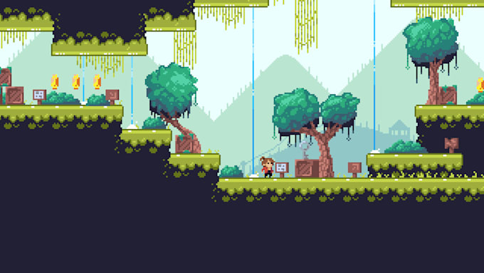 Gig Preview - Create 2d retro pixel art platformer games in unity or godot