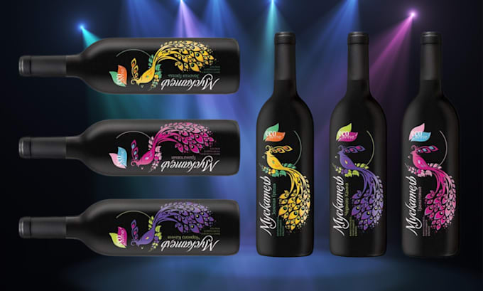 Gig Preview - Wine label wine label design beer vodka label wine shopify store wine website