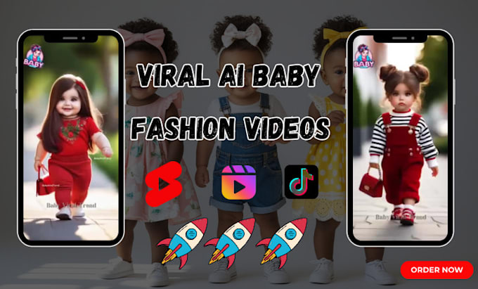 Gig Preview - Create viral ai baby fashion video for youtube shorts reels tiktok