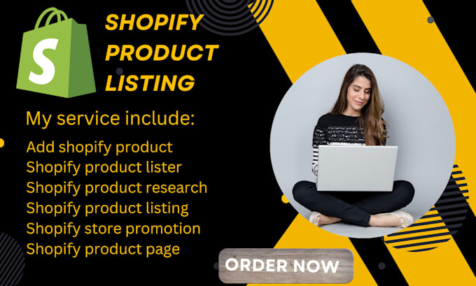 Gig Preview - Do shopify product listing do shopify product listing do shopify product listing