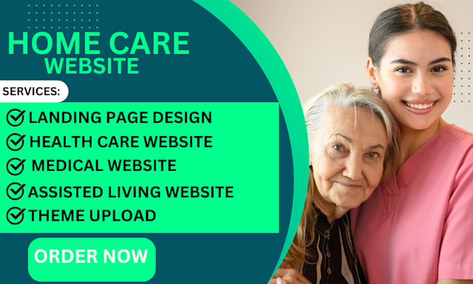 Gig Preview - Design medical home care hospital clinic assisted living website