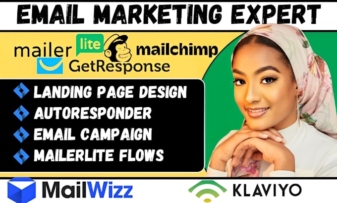 Gig Preview - Create mailerlite, mailchimp, or klaviyo email marketing automation flows