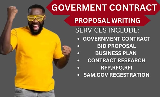 Gig Preview - Do government contract research bid proposal apply for grant proposal