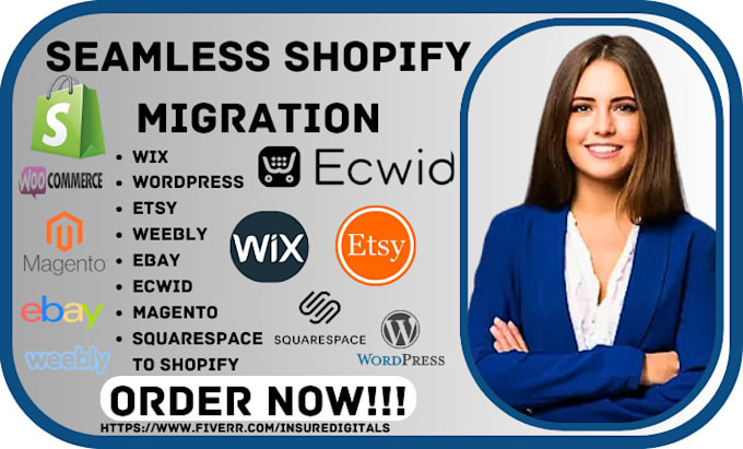 Bestseller - migrate wix wordpress etsy ebay weebly ecwid magento squarespace to shopify