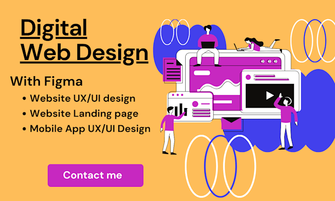 Gig Preview - Do website UI UX and mobile app design with figma with no coding