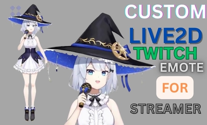 Bestseller - do live2d twitch or kick, emote for live2d model vtuber rigging for streamers