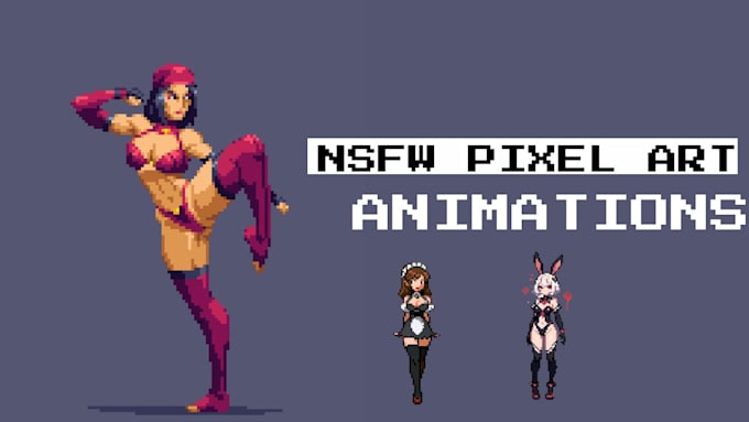 Gig Preview - Make high quality pixel art and animations, nsfw pixel art sprites npc character