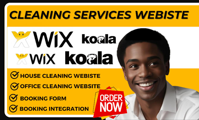 Gig Preview - Design booking koala website wix cleaning website booking form redesign wix seo