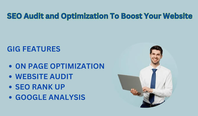 Gig Preview - Do SEO audit and optimization to boost your website