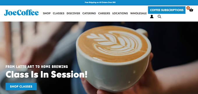 Gig Preview - Design coffee store coffee shopify store coffee website coffee shopify store