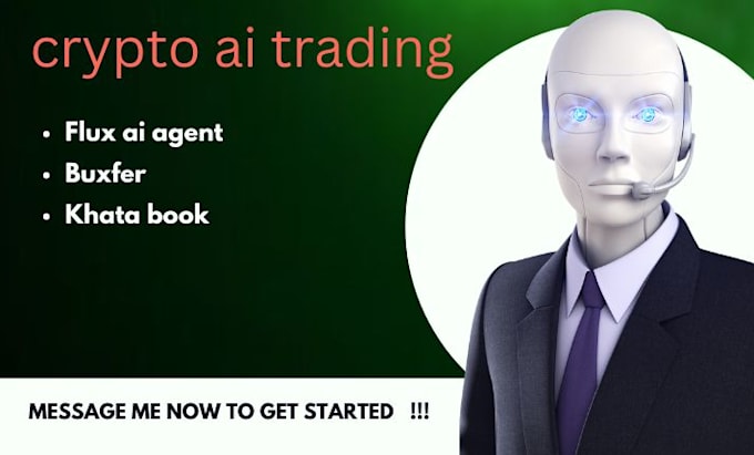 Gig Preview - Develop crypto ai trading prediction bot app, flux ai agent, buxfer, khatabook