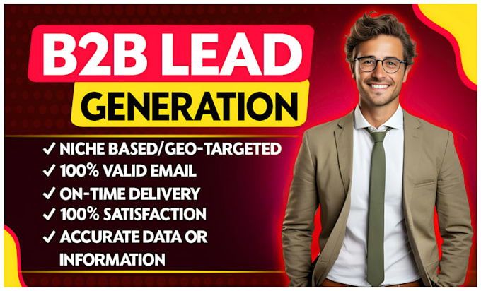 Gig Preview - Find email address and highly targeted b2b lead generation