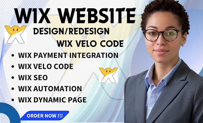 Gig Preview - Wix website design wix database wix velo code wix studio wix automation fix wix