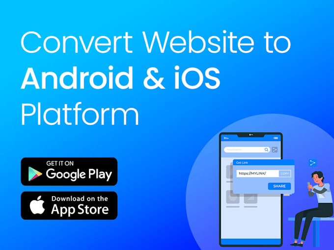 Gig Preview - Convert website to android and ios app