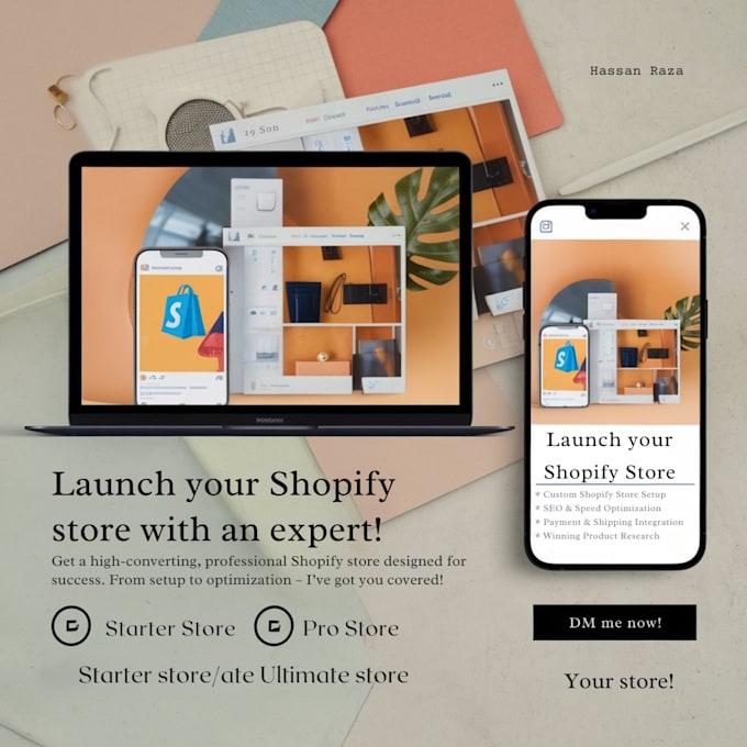 Gig Preview - Design a professional shopify ecommerce website for you