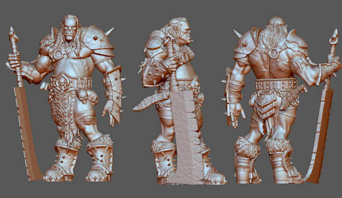 Gig Preview - Sculpt 3d printable character, rpg miniature, collectible figure, superhero 3d