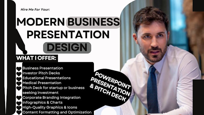 Gig Preview - Design modern business, educational, medical, investors powerpoint presentation