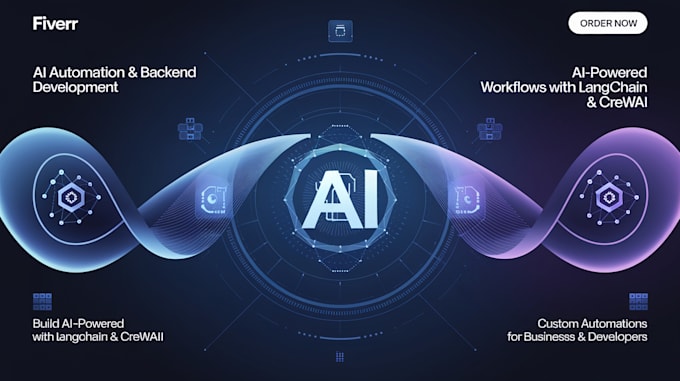 Gig Preview - Make automation agents in python with langchain and crewai