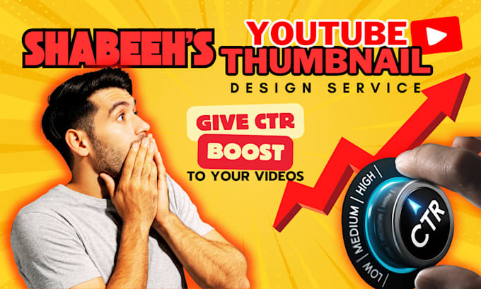 Gig Preview - Design high CTR clickbait youtube thumbnails to boost your views