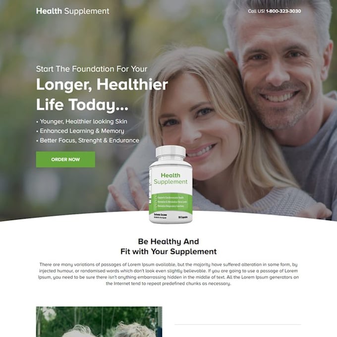 Gig Preview - Build health supplement shopify store health and fitness supplement website